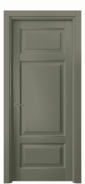 Дверь межкомнатная 0721 БОТ . Цвет Бук оливковый тёмный. Материал Массив бука эмаль. Коллекция Lignum. Картинка.