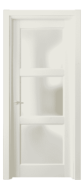 Дверь межкомнатная 0730 МБМ САТ. Цвет Бук молочно-белый. Материал Массив бука эмаль. Коллекция Lignum. Картинка.