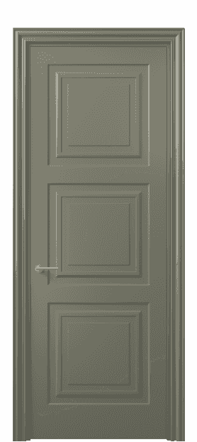 Дверь межкомнатная 8431 МОТ. Цвет Матовый оливковый тёмный. Материал Гладкая эмаль. Коллекция Mascot. Картинка.