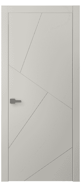 Дверь межкомнатная 8058 МОС . Цвет Матовый облачно-серый. Материал Гладкая эмаль. Коллекция Linea. Картинка.