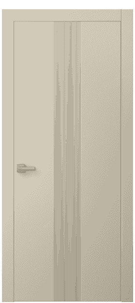 Дверь межкомнатная 8042 ММЦ. Цвет Матовый марципановый. Материал Гладкая эмаль. Коллекция Linea. Картинка.