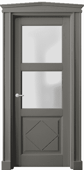 Дверь межкомнатная 6348 БКЛС САТ. Цвет Бук классический серый. Материал Массив бука эмаль. Коллекция Toscana Rombo. Картинка.