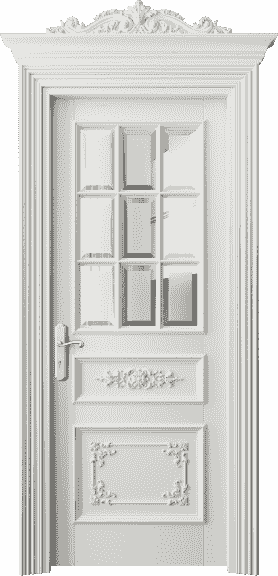 Дверь межкомнатная 6512 БС САТ Ф. Цвет Бук серый. Материал Массив бука эмаль. Коллекция Imperial. Картинка.