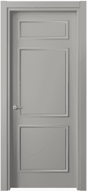 Дверь межкомнатная 8123 МНСР. Цвет Матовый нейтральный серый. Материал Гладкая эмаль. Коллекция Paris. Картинка.