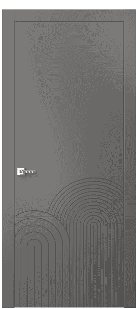 Дверь межкомнатная 8059 МКЛС . Цвет Матовый классический серый. Материал Гладкая эмаль. Коллекция Linea. Картинка.