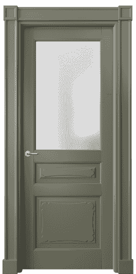 Дверь межкомнатная 6324 БОТ САТ. Цвет Бук оливковый тёмный. Материал Массив бука эмаль. Коллекция Toscana Elegante. Картинка.