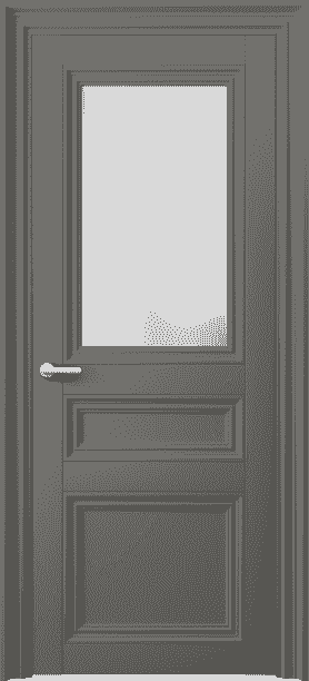 Дверь межкомнатная 2538 МКЛС САТ. Цвет Матовый классический серый. Материал Гладкая эмаль. Коллекция Centro. Картинка.