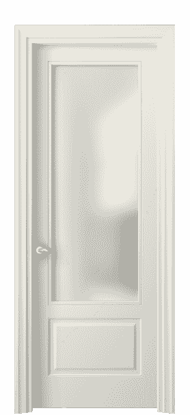 Дверь межкомнатная 8542 ММБ САТ. Цвет Матовый молочно-белый. Материал Гладкая эмаль. Коллекция Esse. Картинка.