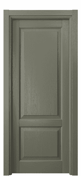 Дверь межкомнатная 0741 ДОТ . Цвет Дуб оливковый тёмный. Материал Массив дуба эмаль. Коллекция Lignum. Картинка.