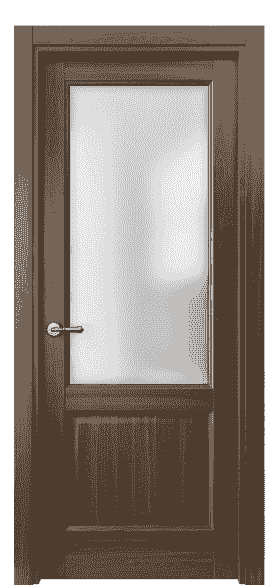 Дверь межкомнатная 1422 ШОЯ САТ. Цвет Шоколадный ясень. Материал Ciplex ламинатин. Коллекция Galant. Картинка.