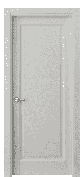 Дверь межкомнатная 1401 СШ. Цвет Серый шёлк. Материал Ciplex ламинатин. Коллекция Galant. Картинка.