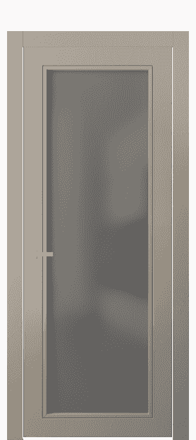 Дверь межкомнатная 8000 МБСК СЕР САТ. Цвет Матовый бисквитный. Материал Гладкая эмаль. Коллекция Neo Classic. Картинка.