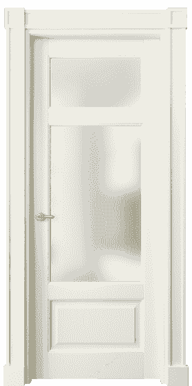 Дверь межкомнатная 6306 МБМ САТ. Цвет Бук молочно-белый. Материал Массив бука эмаль. Коллекция Toscana Plano. Картинка.