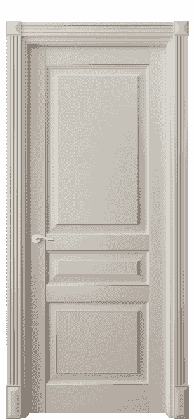 Дверь межкомнатная 0711 БСБЖС. Цвет Бук светло-бежевый серебряный. Материал  Массив бука эмаль с патиной. Коллекция Lignum. Картинка.