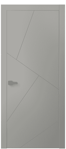 Дверь межкомнатная 8058 МНСР . Цвет Матовый нейтральный серый. Материал Гладкая эмаль. Коллекция Linea. Картинка.