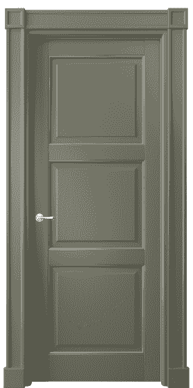 Дверь межкомнатная 6309 БОТС. Цвет Бук оливковый тёмный с серебром. Материал  Массив бука эмаль с патиной. Коллекция Toscana Plano. Картинка.