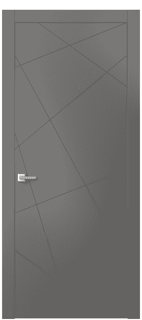 Дверь межкомнатная 8048 МКЛС. Цвет Матовый классический серый. Материал Гладкая эмаль. Коллекция Linea. Картинка.