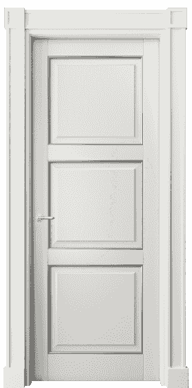 Дверь межкомнатная 6309 БСРС. Цвет Бук серый с серебром. Материал  Массив бука эмаль с патиной. Коллекция Toscana Plano. Картинка.