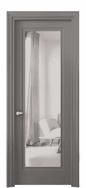 Дверь межкомнатная 8503 МКЛС ЗЕР. Цвет Матовый классический серый. Материал Гладкая эмаль. Коллекция Esse. Картинка.