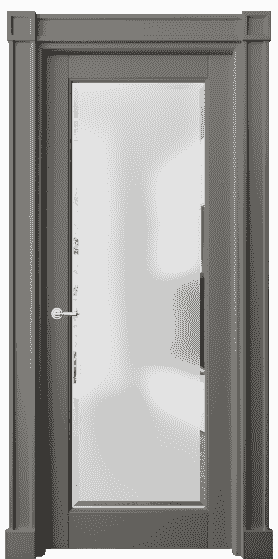 Дверь межкомнатная 6300 БКЛС САТ-Ф. Цвет Бук классический серый. Материал Массив бука эмаль. Коллекция Toscana Rombo. Картинка.