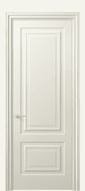 Дверь межкомнатная 8451 ММБ . Цвет Матовый молочно-белый. Материал Гладкая эмаль. Коллекция Mascot. Картинка.