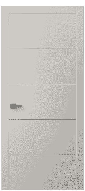 Дверь межкомнатная 8043 МОС. Цвет Матовый облачно-серый. Материал Гладкая эмаль. Коллекция Linea. Картинка.