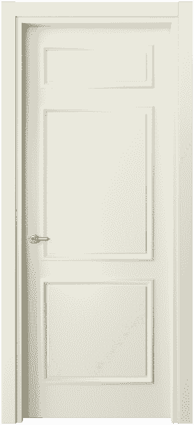 Дверь межкомнатная 8123 ММБ . Цвет Матовый молочно-белый. Материал Гладкая эмаль. Коллекция Paris. Картинка.