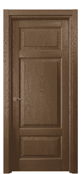Дверь межкомнатная 0721 ДКР.Б. Цвет Дуб королевский брашированный. Материал Массив дуба брашированный. Коллекция Lignum. Картинка.