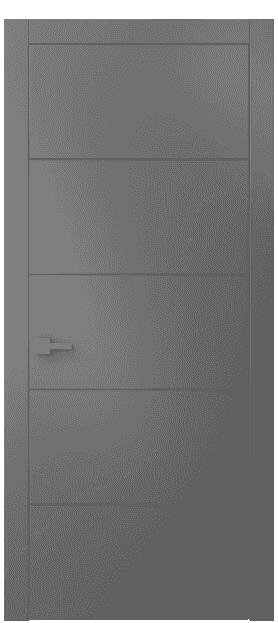 Дверь межкомнатная 8043 МКЛС. Цвет Матовый классический серый. Материал Гладкая эмаль. Коллекция Linea. Картинка.