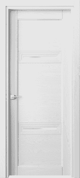 Дверь межкомнатная 6113 ДБС САТ. Цвет Дуб белоснежный. Материал Массив дуба эмаль. Коллекция Ego. Картинка.