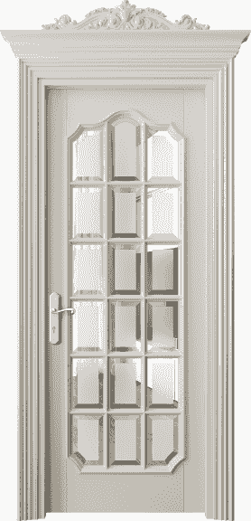 Дверь межкомнатная 6610 БОС САТ-Ф. Цвет Бук облачный серый. Материал Массив бука эмаль. Коллекция Imperial. Картинка.