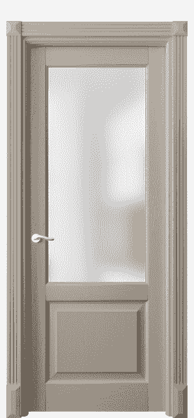 Дверь межкомнатная 0740 ДБСК САТ. Цвет Дуб бисквитный. Материал Массив дуба эмаль. Коллекция Lignum. Картинка.