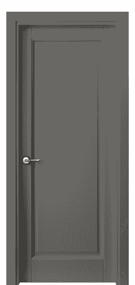Дверь межкомнатная 1401 МКЛС. Цвет Матовый классический серый. Материал Гладкая эмаль. Коллекция Galant. Картинка.