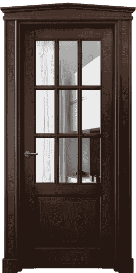 Дверь межкомнатная 6312 БТП ЗЕР. Цвет Бук тёмный с патиной. Материал Массив бука с патиной. Коллекция Toscana Grigliato. Картинка.