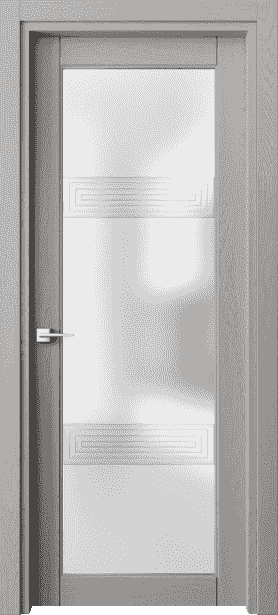 Дверь межкомнатная 6112 ДНСР САТ. Цвет Дуб нейтральный серый. Материал Массив дуба эмаль. Коллекция Ego. Картинка.