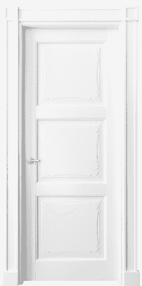Дверь межкомнатная 6329 ББЛ. Цвет Бук белоснежный. Материал Массив бука эмаль. Коллекция Toscana Elegante. Картинка.