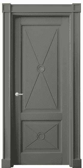 Дверь межкомнатная 6363 БКЛС. Цвет Бук классический серый. Материал Массив бука эмаль. Коллекция Toscana Litera. Картинка.