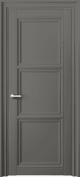 Дверь межкомнатная 2503 МКЛС. Цвет Матовый классический серый. Материал Гладкая эмаль. Коллекция Centro. Картинка.