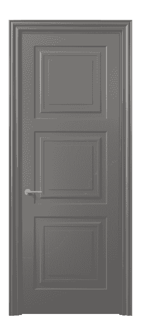 Дверь межкомнатная 8431 МКЛС . Цвет Матовый классический серый. Материал Гладкая эмаль. Коллекция Mascot. Картинка.
