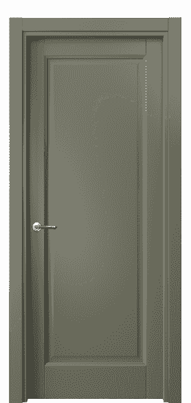 Дверь межкомнатная 1401 МОТ. Цвет Матовый оливковый тёмный. Материал Гладкая эмаль. Коллекция Galant. Картинка.