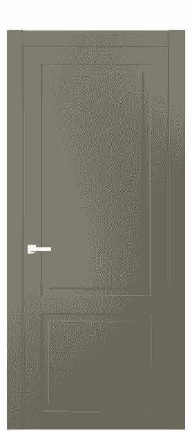 Дверь межкомнатная 8002 МОТ. Цвет Матовый оливковый тёмный. Материал Гладкая эмаль. Коллекция Neo Classic. Картинка.