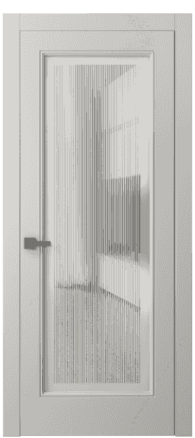 Дверь межкомнатная 8300 МОС. Цвет Матовый облачно-серый. Материал Гладкая эмаль. Коллекция Linea. Картинка.