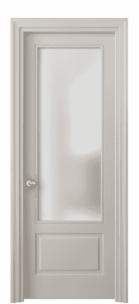 Дверь межкомнатная 8542 МСБЖ САТ. Цвет Матовый светло-бежевый. Материал Гладкая эмаль. Коллекция Esse. Картинка.