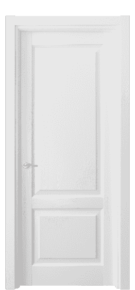 Дверь межкомнатная 0741 ДБС. Цвет Дуб белоснежный. Материал Массив дуба эмаль. Коллекция Lignum. Картинка.