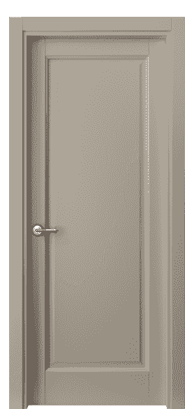 Дверь межкомнатная 1401 МБСК. Цвет Матовый бисквитный. Материал Гладкая эмаль. Коллекция Galant. Картинка.