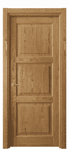 Дверь межкомнатная 0731 ДМД.Б. Цвет Дуб медовый брашированный. Материал Массив дуба брашированный. Коллекция Lignum. Картинка.