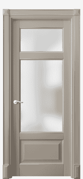 Дверь межкомнатная 0720 ББСКС САТ. Цвет Бук бисквитный с серебром. Материал  Массив бука эмаль с патиной. Коллекция Lignum. Картинка.
