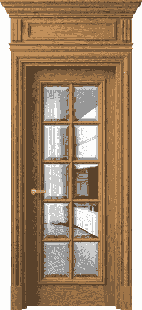 Дверь межкомнатная 7310 ДСЛ.М ДВ ЗЕР Ф. Цвет Дуб солнечный матовый. Материал Массив дуба матовый. Коллекция Antique. Картинка.