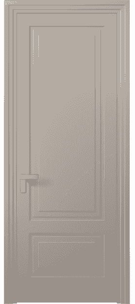 Дверь межкомнатная 8341 МБСК. Цвет Матовый бисквитный. Материал Гладкая эмаль. Коллекция Rocca. Картинка.