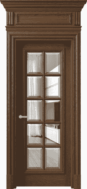 Дверь межкомнатная 7310 ДКШ.М ПРОЗ Ф. Цвет Дуб каштановый матовый. Материал Массив дуба матовый. Коллекция Antique. Картинка.